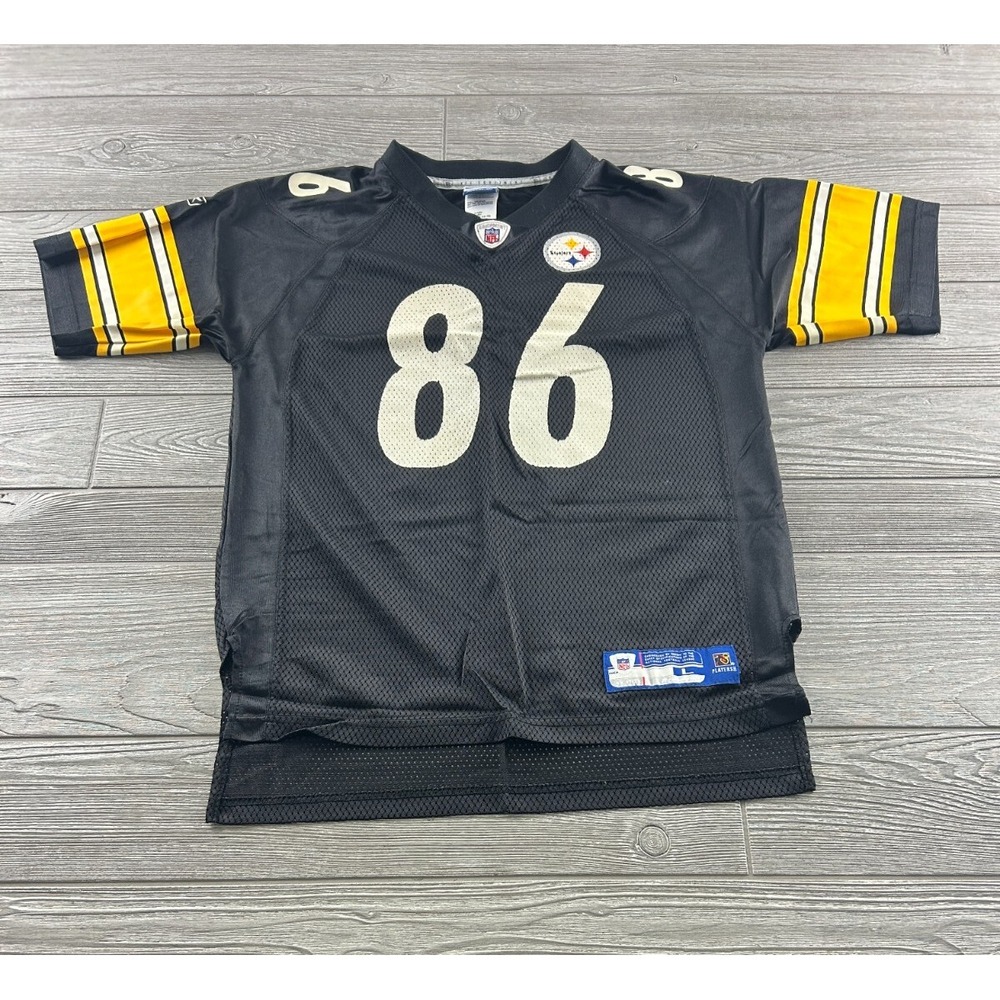Pittsburgh Steelers Hines Ward 86 Reebok NFL Football Jersey Youth Large Black